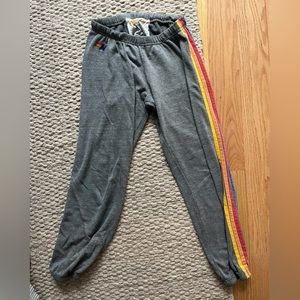 Aviator nation grey sweatpants